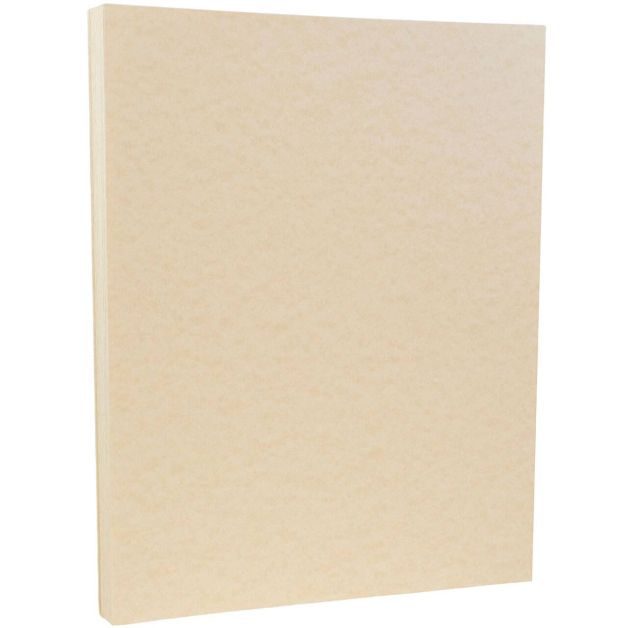 JAM Paper Natural 8.5" x 11" Parchment Cardstock, 250 Sheets